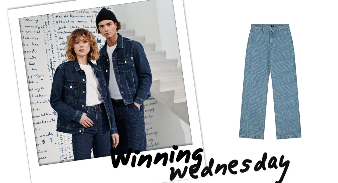 Winning Wednesday 1x de Van Wilma Letter Blue Jeans van MUD Jeans x